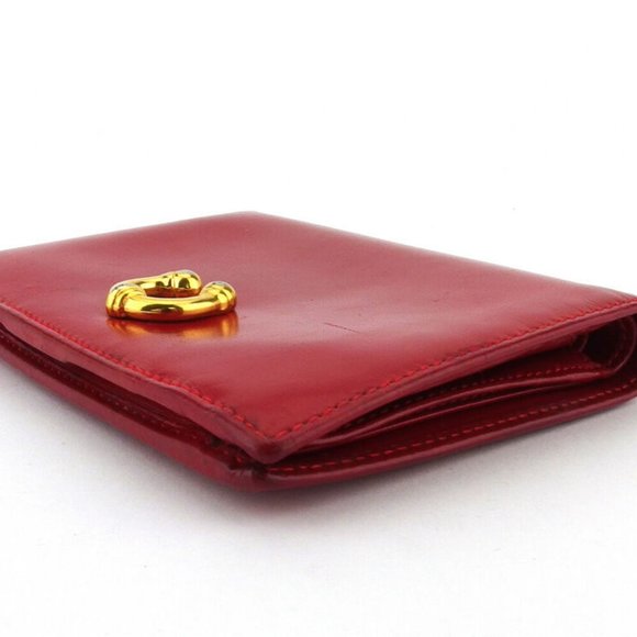 GUCCI two-fold wallet Horseshoe leather Auth used T17372 - Picture 7 of 9